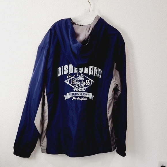 Walt Disney World Mens Navy Blue 1971 Full Zip Windbreaker Jacket Size Large - Picture 4 of 8